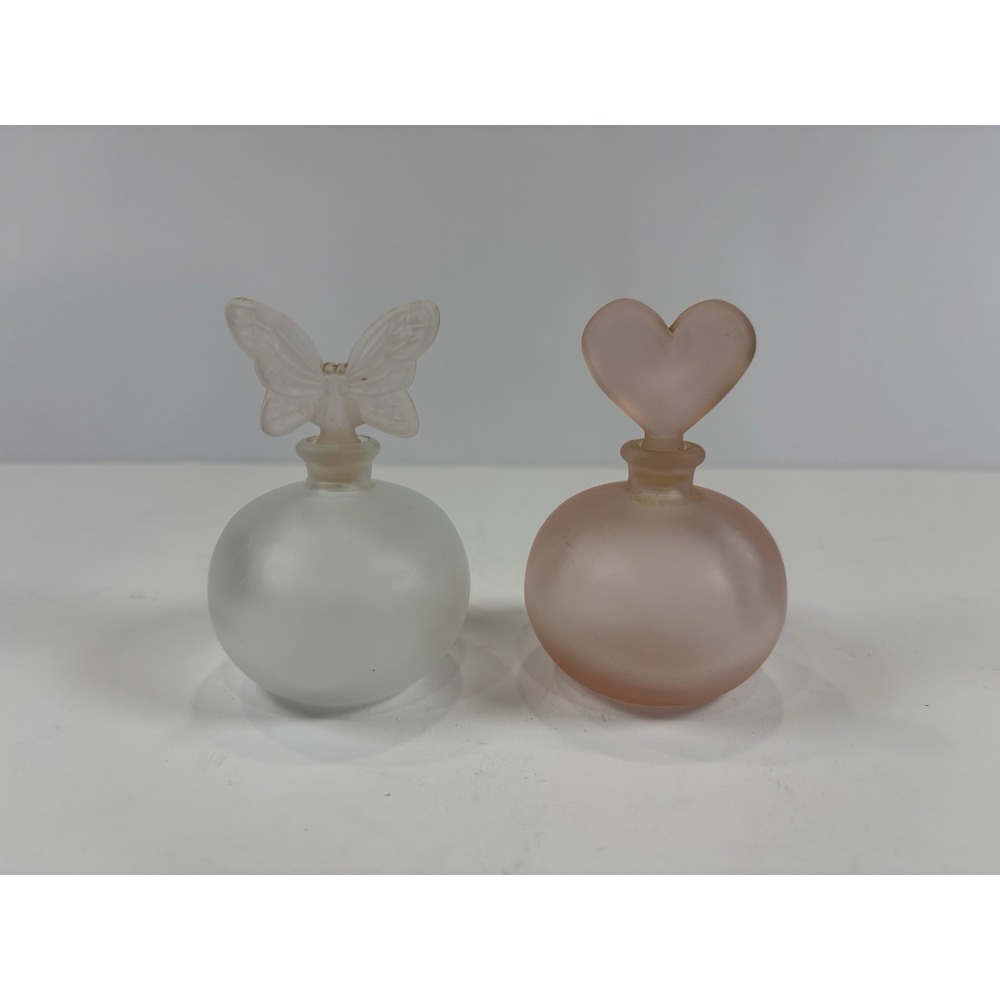 Enesco Deisgned Giftware 1986 2 Perfume Bottle Fragrance Container Storage